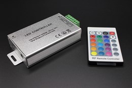 Контроллер для RGB ленты LR (12V-24V, 288W-576W) 24А пульт управления цветом 24 кнопки (радио сигнал)